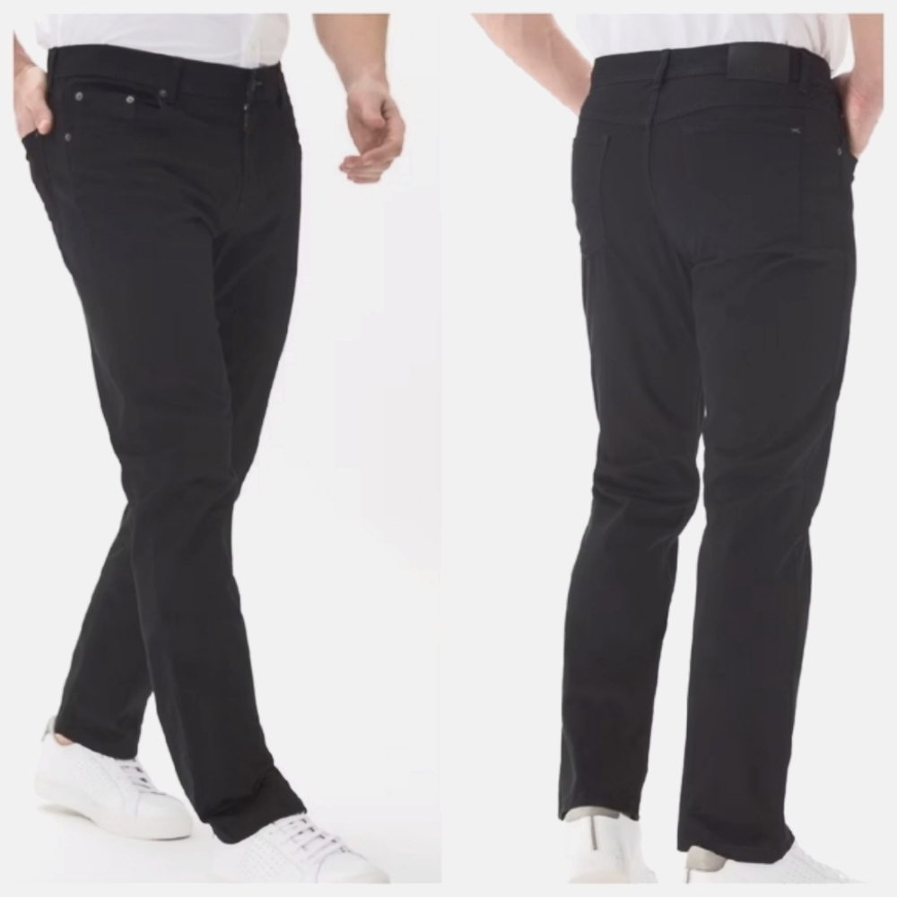 BRAX Cooper Regular Fit Black Pants 34 Waist